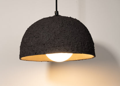 Black Ceramic Pendant Light , Pottery Ceramic Pendant Light