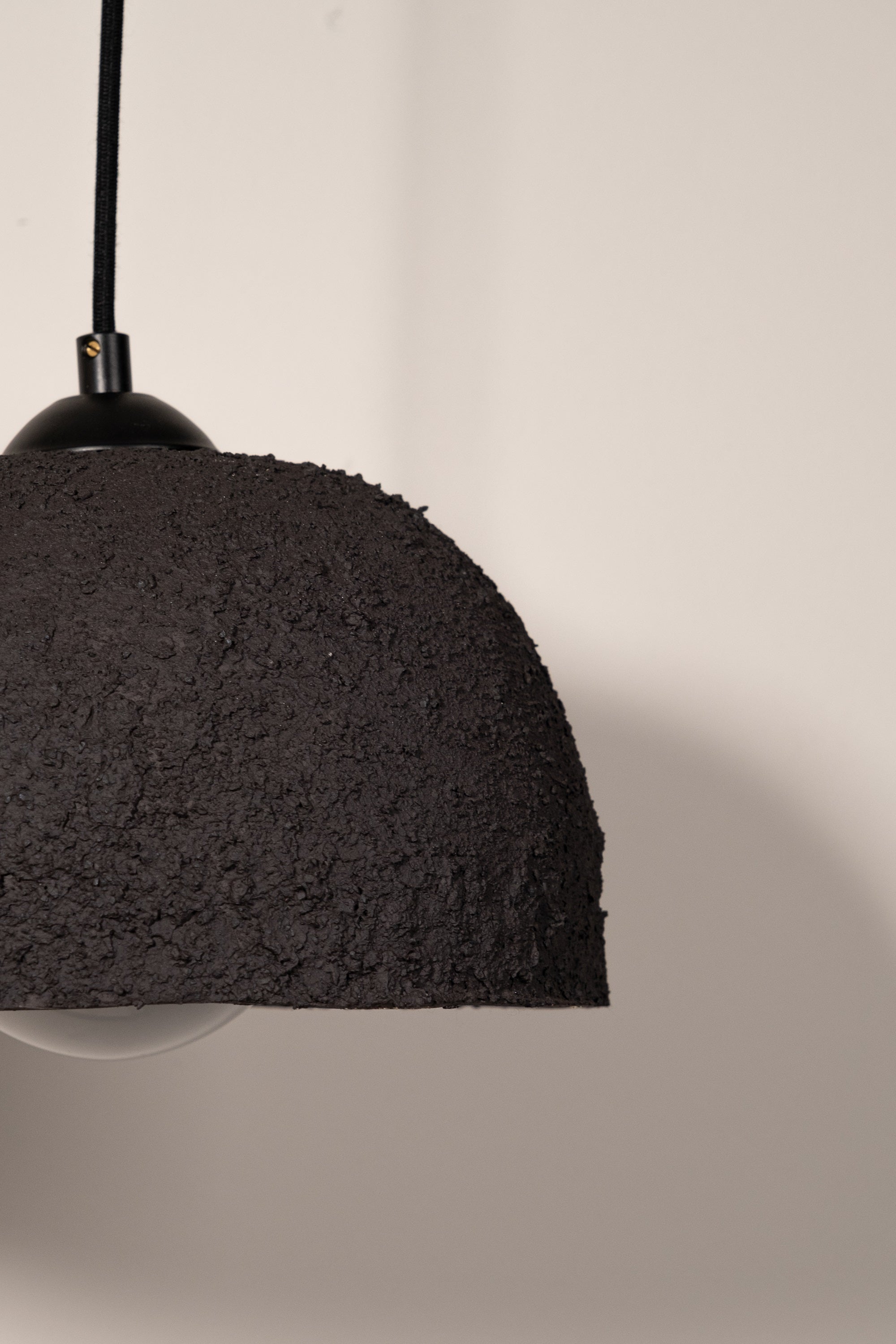 Black Ceramic Pendant Light , Pottery Ceramic Pendant Light