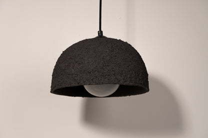 Black Ceramic Pendant Light , Pottery Ceramic Pendant Light