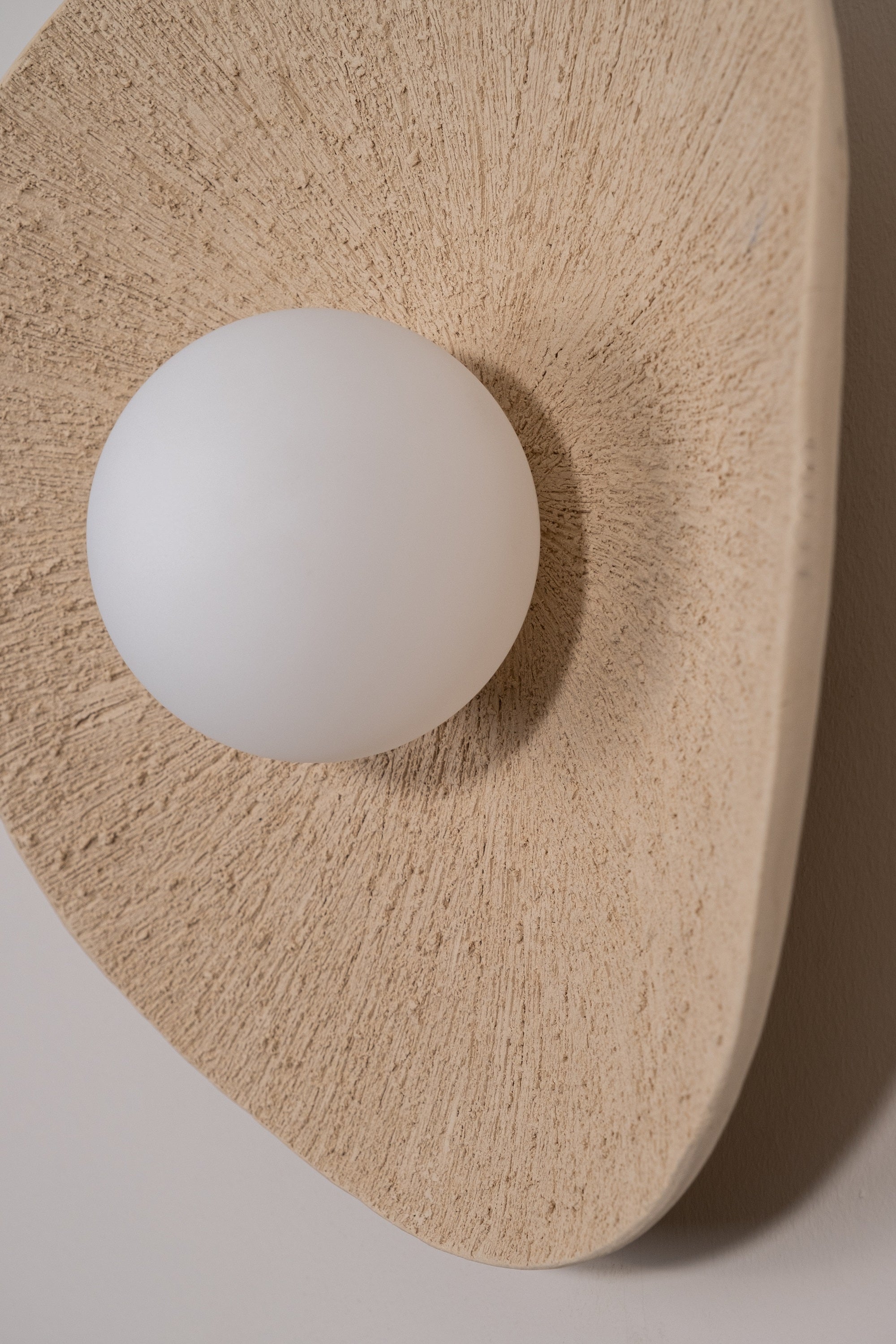 Beige Amorf Ceramic Wall Sconces