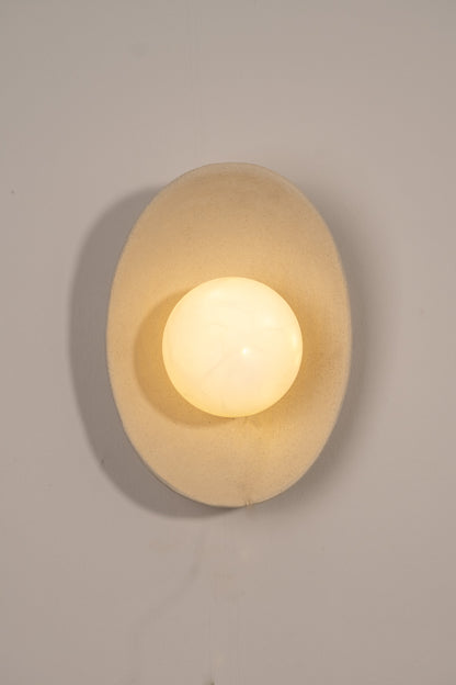 Oval Ceramic Wall Light