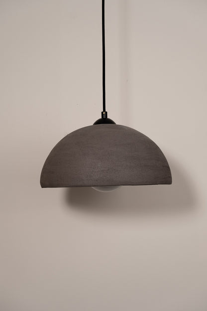 Black Special Texture Handmade Wabi Sabi Stoneware Ceramic Pendant Light