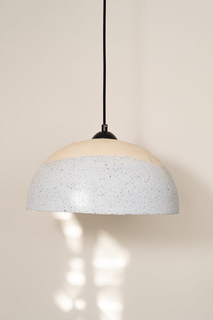 Blue Special Texture Handmade Wabi Sabi Stoneware Ceramic Pendant Light