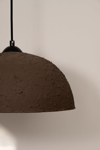 Brown Special Texture Handmade Wabi Sabi Stoneware Ceramic Pendant  Light