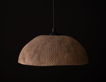 Brown Ceramic Pendant Light