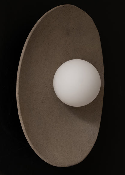 Oval Handmade Ceramic Wall Light