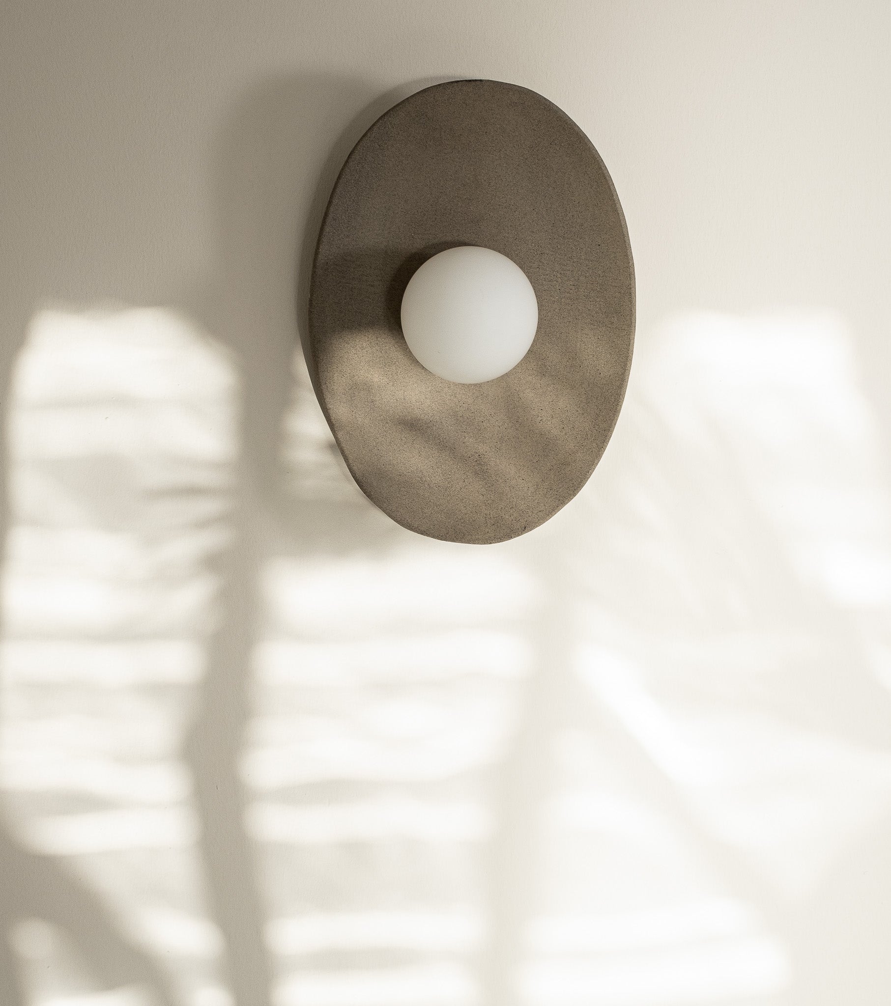 Oval Handmade Ceramic Wall Light