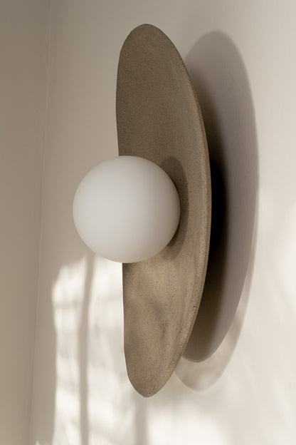 Oval Handmade Ceramic Wall Light