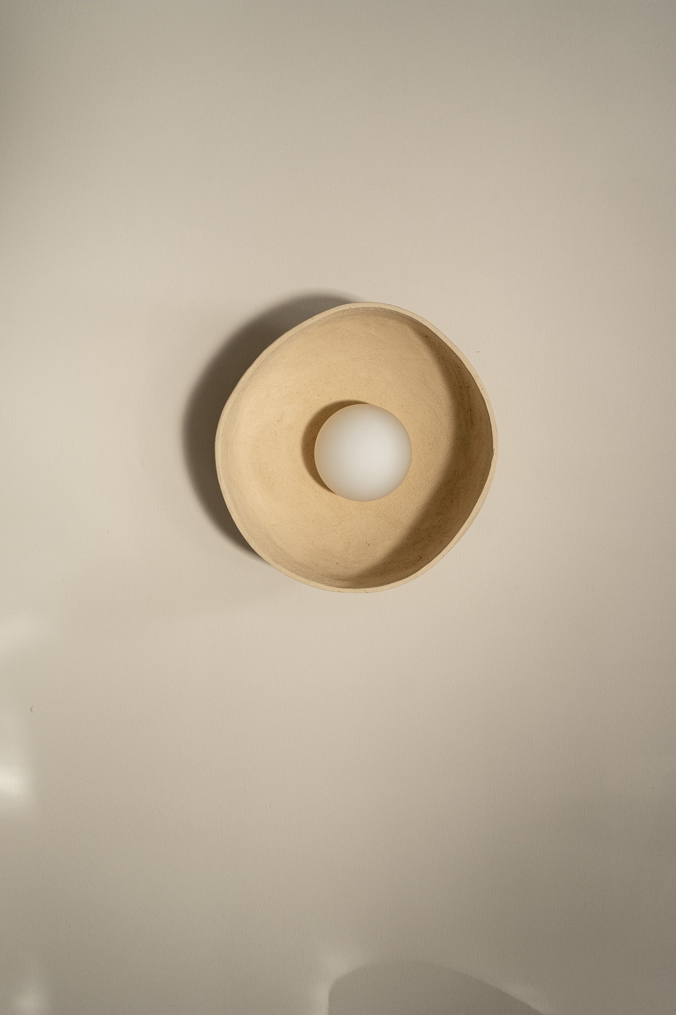 Ceramic Beige Wall Sconces