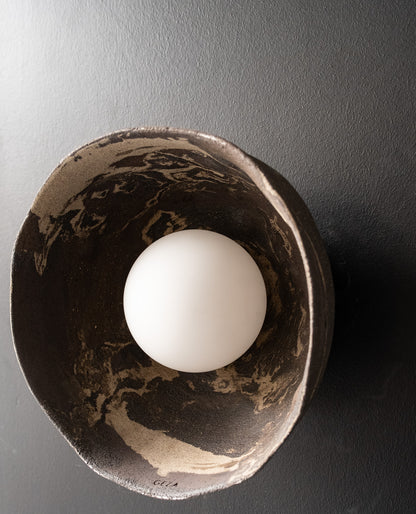 Ceramic wall light Handmade