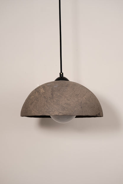 Grey Special Texture Handmade Wabi Sabi Stoneware Ceramic Pendant Light